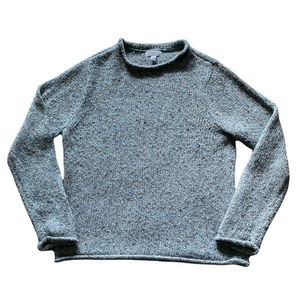 Charter Club Rolled Hem Chunky Textured Sweater Sz. M Petite‎